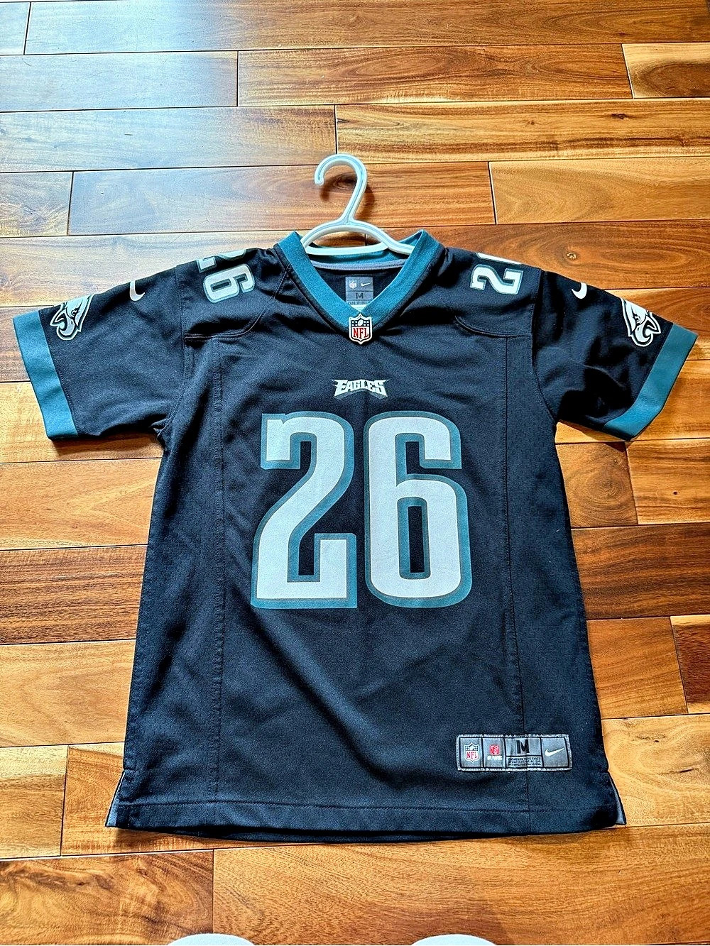 Nike SANDERS #26 NFL Jersey Boys Medium Black & Blue